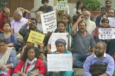 Day After JNU Violence, Students Hold Protest in Hyderabad