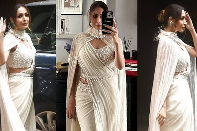 Malaika Arora’s White Saree and Cape Are the Stuff of Fashion Dreams