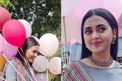 Tejasswi Prakash Send Fans On Nostalgic Trip By Riding Balloon-Laden Bicycle, Watch Here