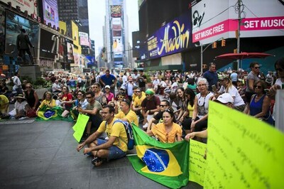 Brazil street protests demand Rousseff impeachment