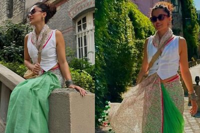 Taapsee Pannu’s Saree With A Chic Waistcoat Is The Coolest Trend