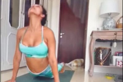 Malaika Arora Sets Fitness Goals, Aces Dog Poses While Casper Watches