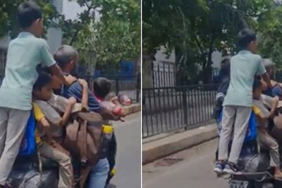 Mumbai Police Books Rider for Riding Scooty With Seven Children | WATCH