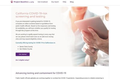 Google's Verily is Developing a Tool For COVID-19 Risk Screening And Testing