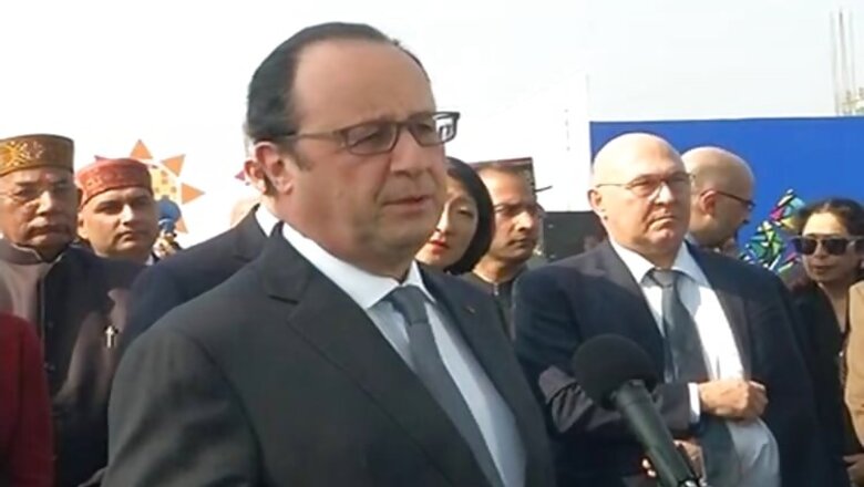Francois Hollande reaches Chandigarh for his 3-day trip, heavy security deployed