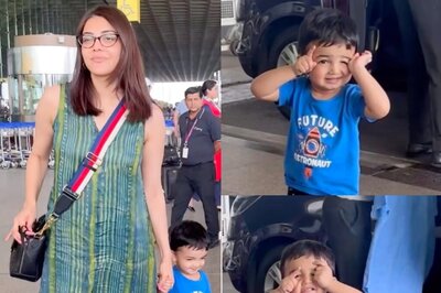 Kajal Aggarwal’s Son Neil Is An Absolute Bundle Of Joy As He Smiles For The Paps At Airport; Watch