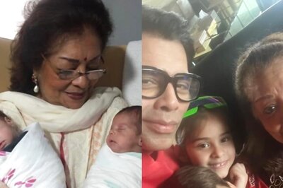 Karan Johar Calls Mom Hiroo His 'Rock', Shares Unseen Pics of Hers With Roohi, Yash on Mother's Day