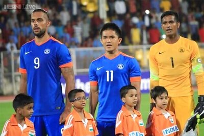 India play a goalless draw against Nepal in football friendly