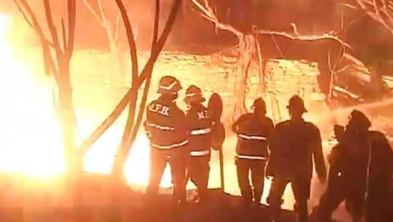 Mumbai: Massive fire in forest area behind Film City