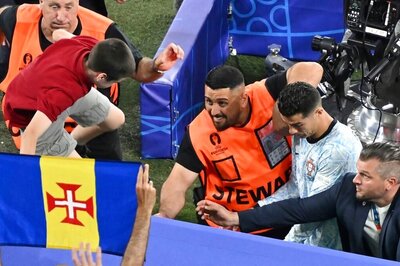WATCH: Portugal's Cristiano Ronaldo Narrowly Avoids Fan Who Jumped from Crowd After Defeat to Georgia
