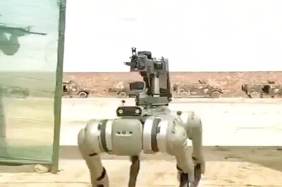 Video: Chinese Army Flaunts Gun-Toting Robot Dogs At War Games