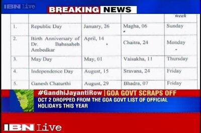 BJP-led Goa government drops Gandhi Jayanti from list of official holidays