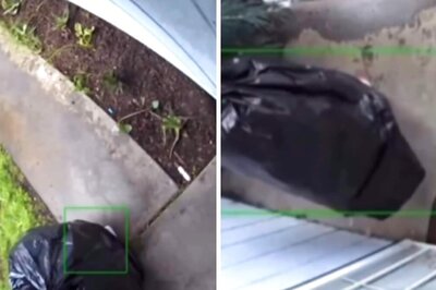 Watch: Thief Disguises As Garbage Bag To Steal Package Off A Porch