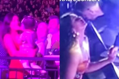 Priyanka Chopra Gives Kiss To Nick Jonas During His Concert, Plays With Malti Marie; Watch Viral Videos