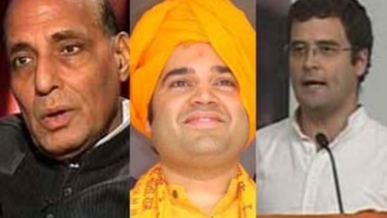 Rahul, Varun and Rajnath sworn in as LS members