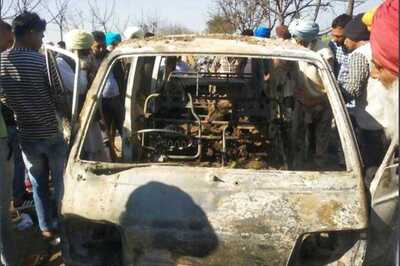Four School Children Burnt Alive after Van Catches Fire in Punjab's Sangrur District, CM Orders Probe
