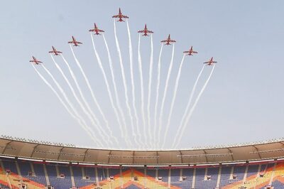 WATCH: Indian Air Force's Suryakiran Team Flies Over Narendra Modi Stadium Ahead of World Cup Final