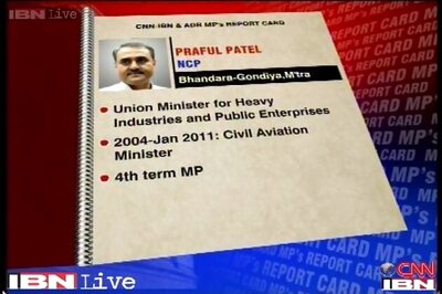 Praful Patel scores low on on MPs performance card