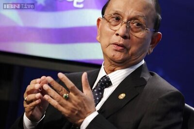 Myanmar president visits sectarian-hit areas