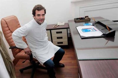 Snapshot: How neat is Rahul Gandhi's work station!