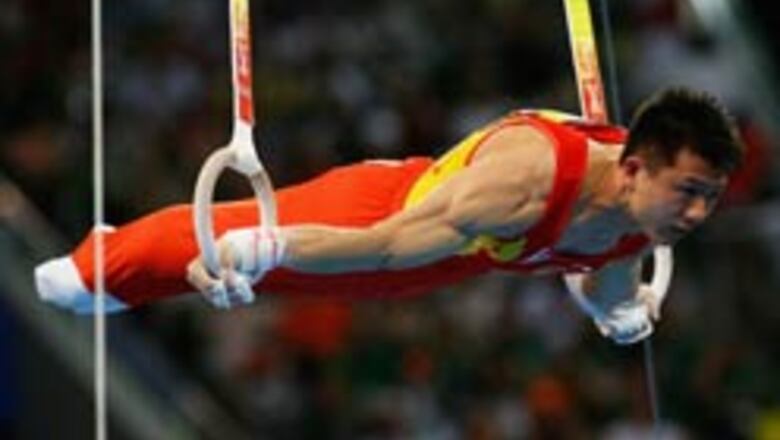 Chinese gymnast Chen the lord of the rings in Beijing