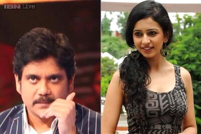 Rakul Preet Singh shoots for a special episode of 'Meelo Evaru Koteeswarudu' with Nagarjuna