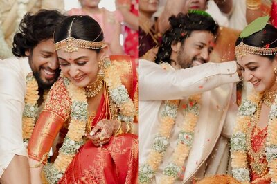 Aishwarya Arjun-Umapathy Ramaiah Flaunt Brightest Smiles As They Get Married | FIRST Photos Out