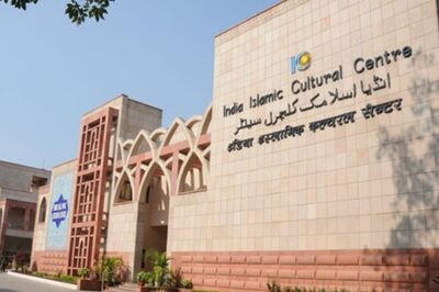 Delhi's India Islamic Cultural Centre Signboard Defaced, Hindu Sena Says Its Workers Did it