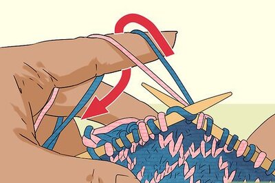 How to Hold Yarn when Stranded Knitting