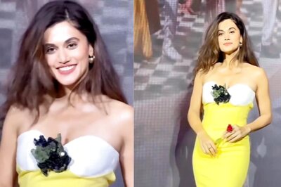 Taapsee Pannu Turns Heads In Yellow Dress At Khel Khel Mein Song Release Event
