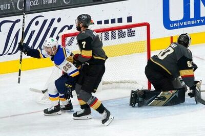 Missing All Coaches, Vegas Loses To Blues 5-4 In Shootout