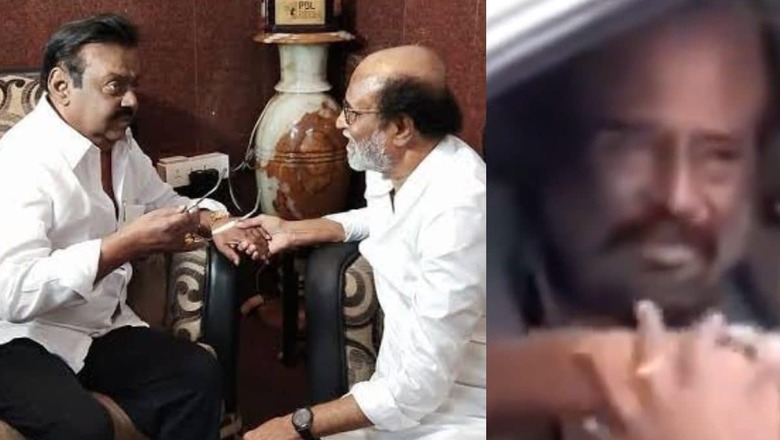 Emotional Rajinikanth Breaks Down at Vijaykanth's Funeral, Video Goes Viral; Watch
