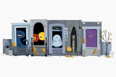Google wishes Happy Halloween! with a doodle
