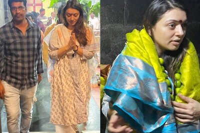 Hansika Motwani Seeks Blessings at Chennai's Kaalikambal Temple for Upcoming Film, See Pics