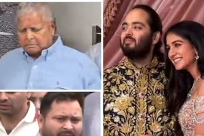 Lalu Prasad, Son Tejashwi In Mumbai For Anant Ambani-Radhika Merchant Wedding