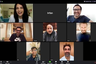 Irrfan, Radhika Madan Watch Angrezi Medium Together on Streaming Platform, See Pic