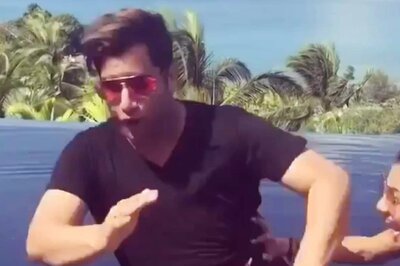 Shilpa Shetty Pushes Rajiv Adatia Into The Pool During Water Yoga, Calls The Prank 'Priceless'