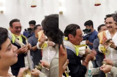 Jackie Shroff Steals The Show at Eknath Shinde's Ganpati Puja With His Goofiness; Video Goes Viral