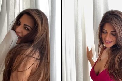 Sexy! Shama Sikander Raises The Heat In Pink Slip Dress With Plunging Neckline; Watch Hot Video