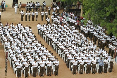RSS Dons Trousers, Says Goodbye to Khaki Shorts