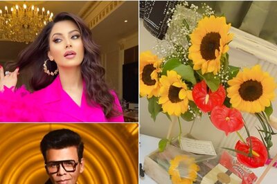 Urvashi Rautela Is On Cloud Nine After Bagging 1st Dharma Film, Receives Flowers From Karan Johar