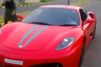 Father arrested for allowing his minor son to drive Ferrari