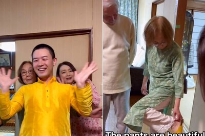 Japanese Mother, Grandmother Wear Indian Kurta First Time: Watch Their Cute Reaction