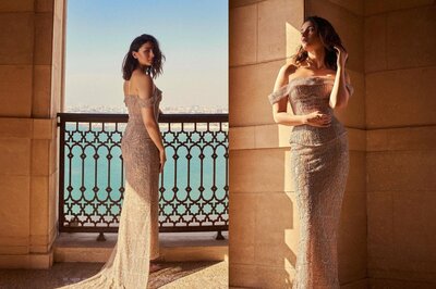 Alia Bhatt Is 'Smiling And Sparkling' In Embellished Off-Shoulder Gown, See Pics