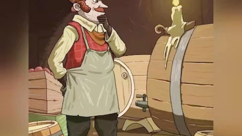 Optical Illusion: Help This Man Find A Hidden Bottle In Wine Cellar In 8 Seconds