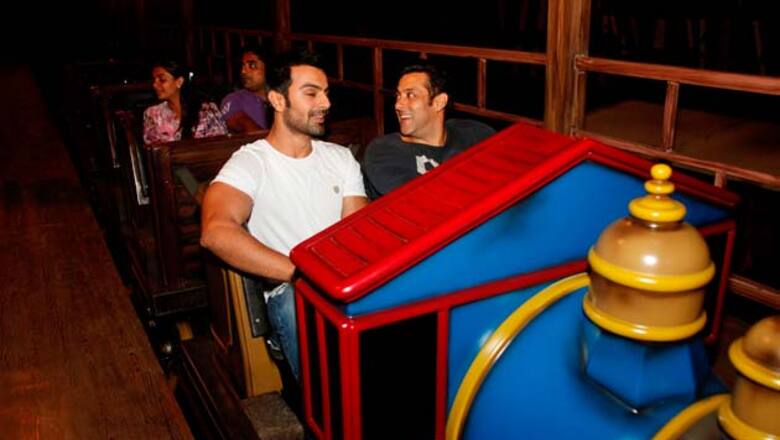 Snapshot: Salman Khan spotted riding a roller coaster