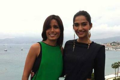Snapshot: Sonam Kapoor and Freida Pinto bond at Cannes Film Festival