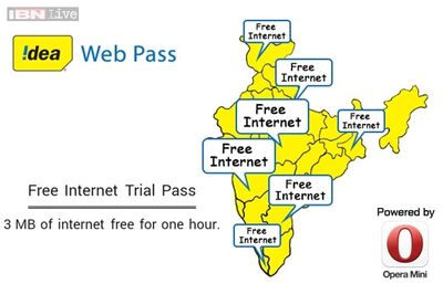 Idea offers '2,00,000 hours of free Internet' for Opera Mini users