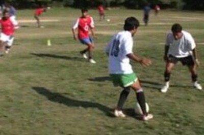 Footballers up for training in Ramzan