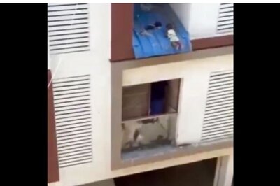 Caught On Cam | Infant Falls From 4th Floor, Gets Stuck On Tin Roof Of Chennai Apartment, Rescued By Residents